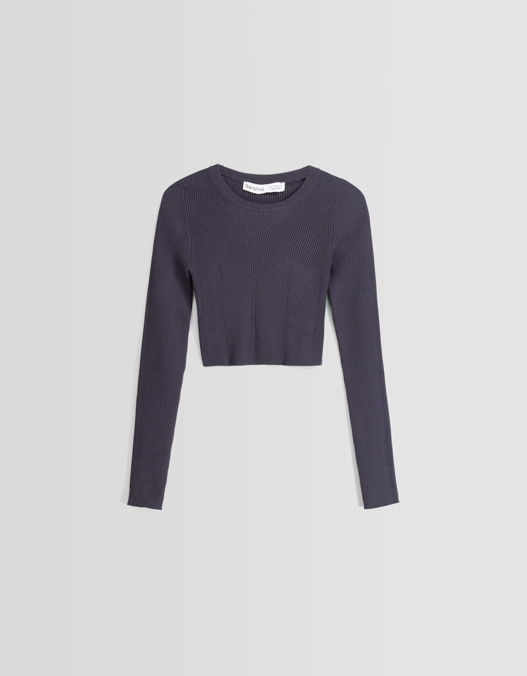 Ribbed knit cropped sweater