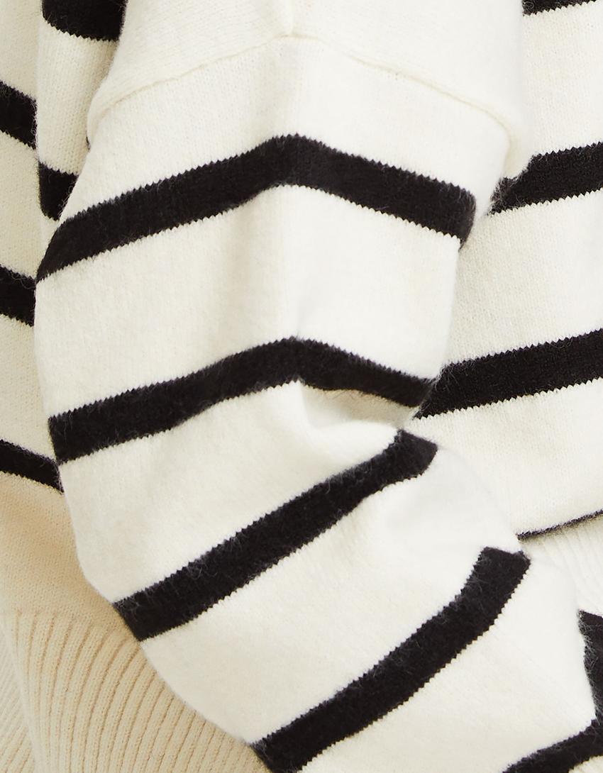 سويتر برقبة مستديرة-كريمي-5