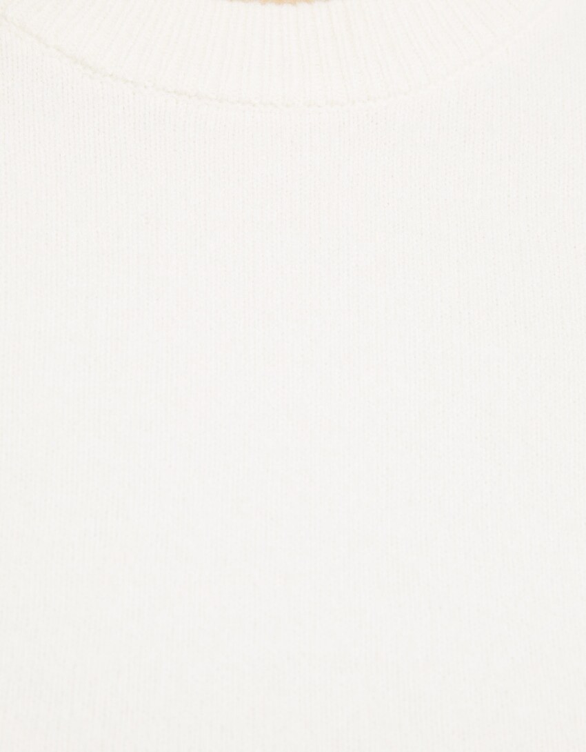 Sweater gola redonda-Cru-5