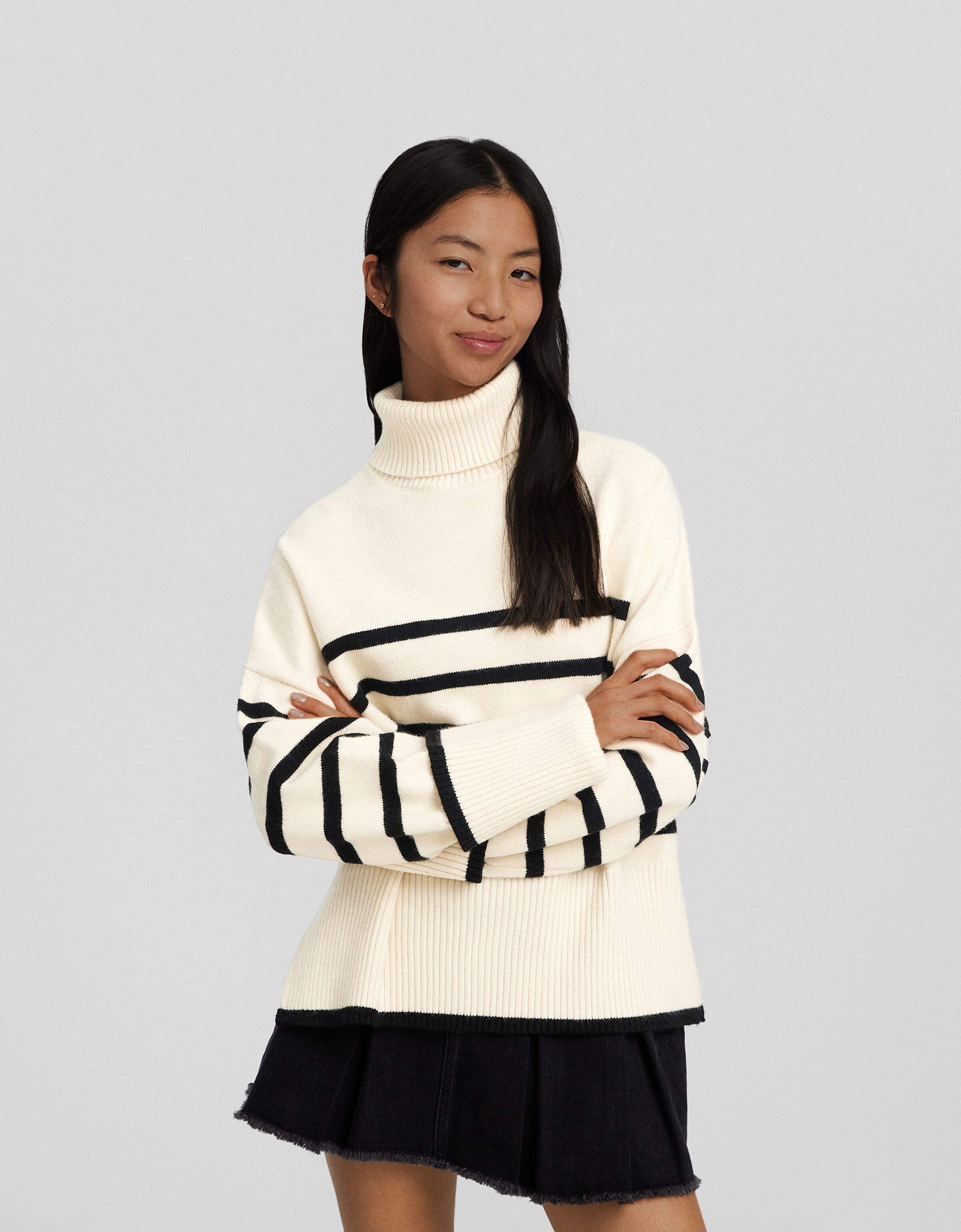 Col roulé femme bershka shop