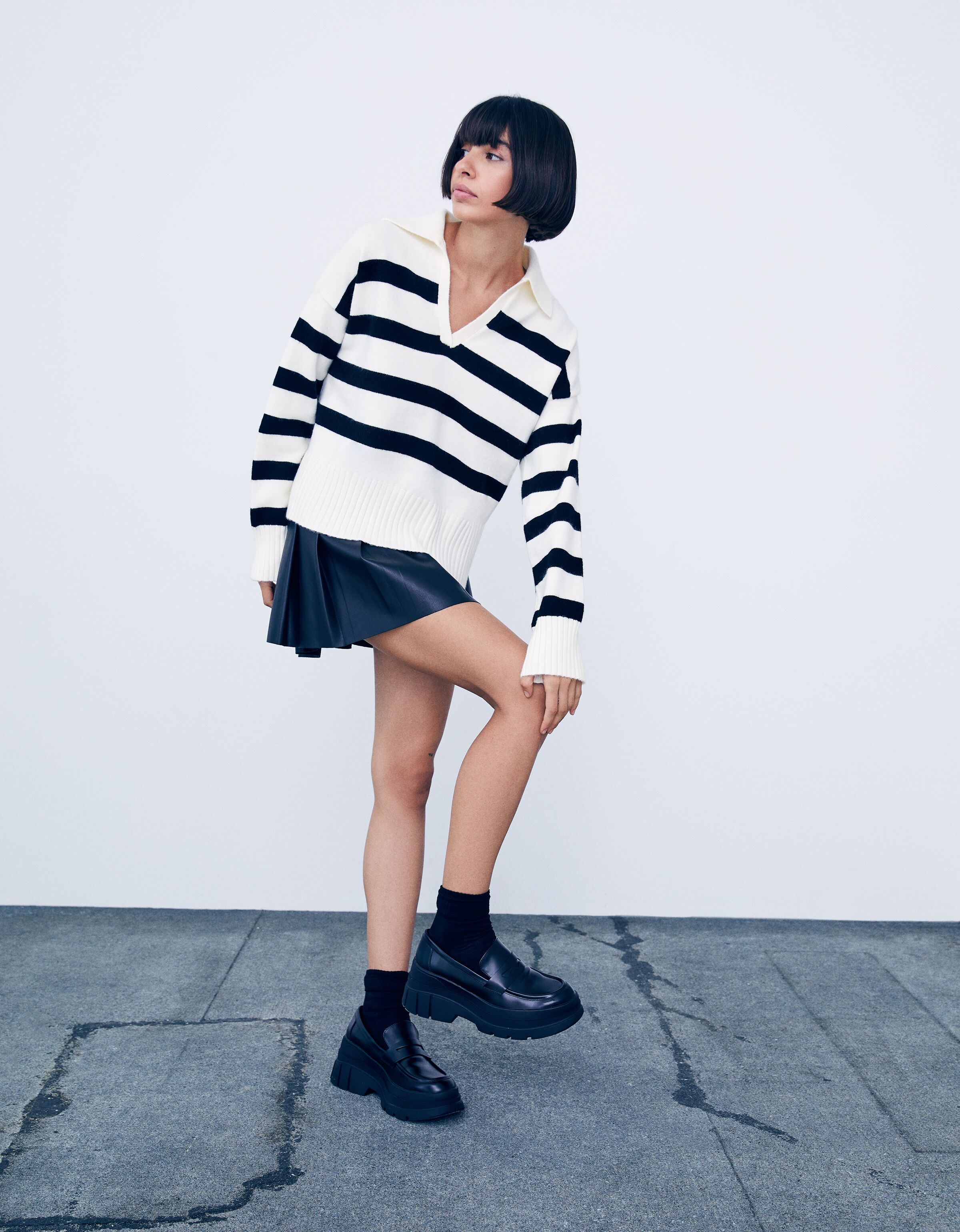 Bershka 2025 striped sweater