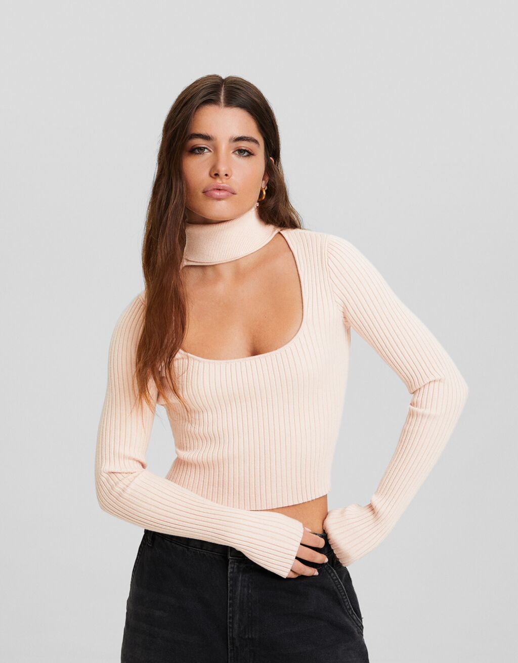 Womens choker sale sweater