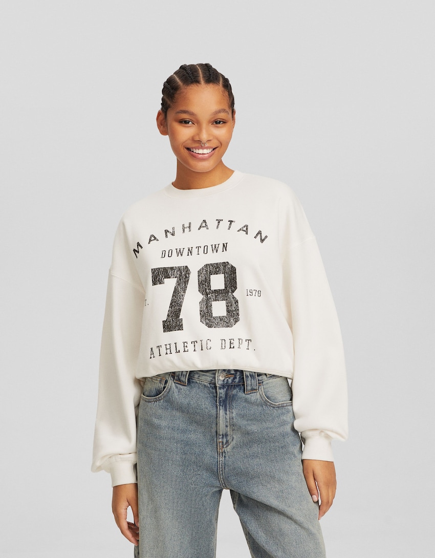 Sweatshirt padrão Manhattan-Cru-0
