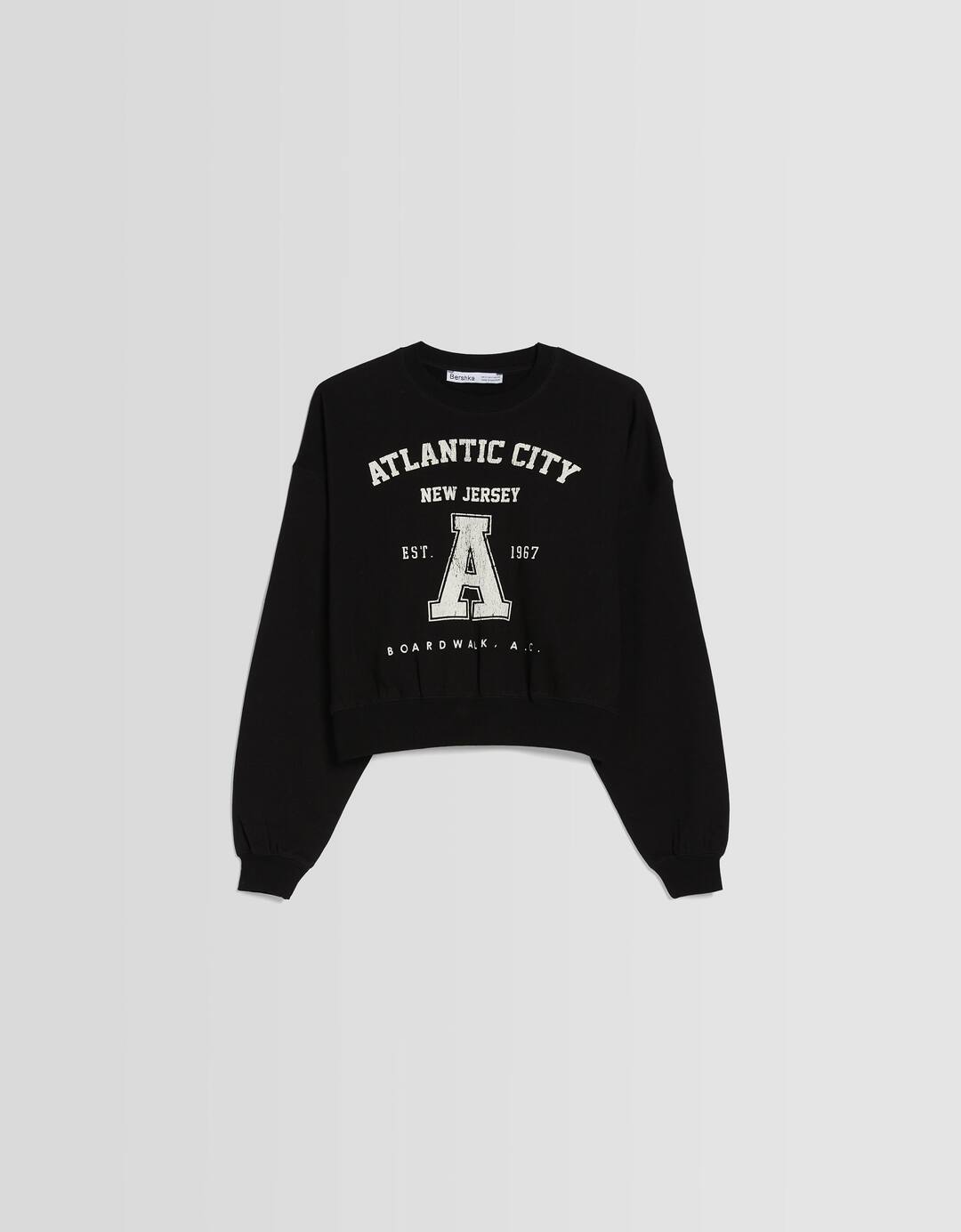 Atlantic City print sweatshirt