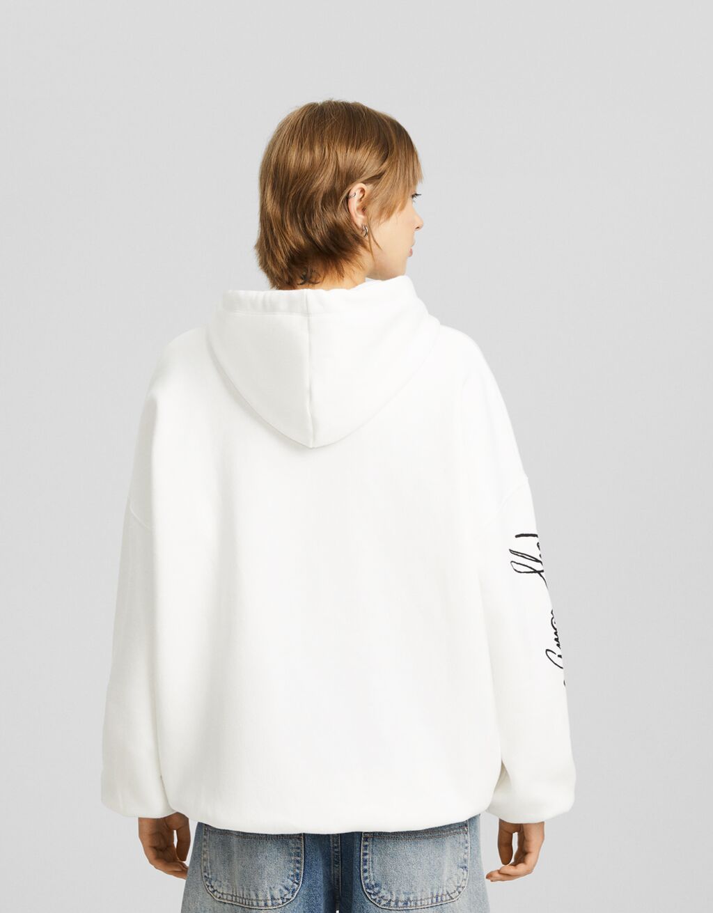 Tupac print hoodie-Off white-1