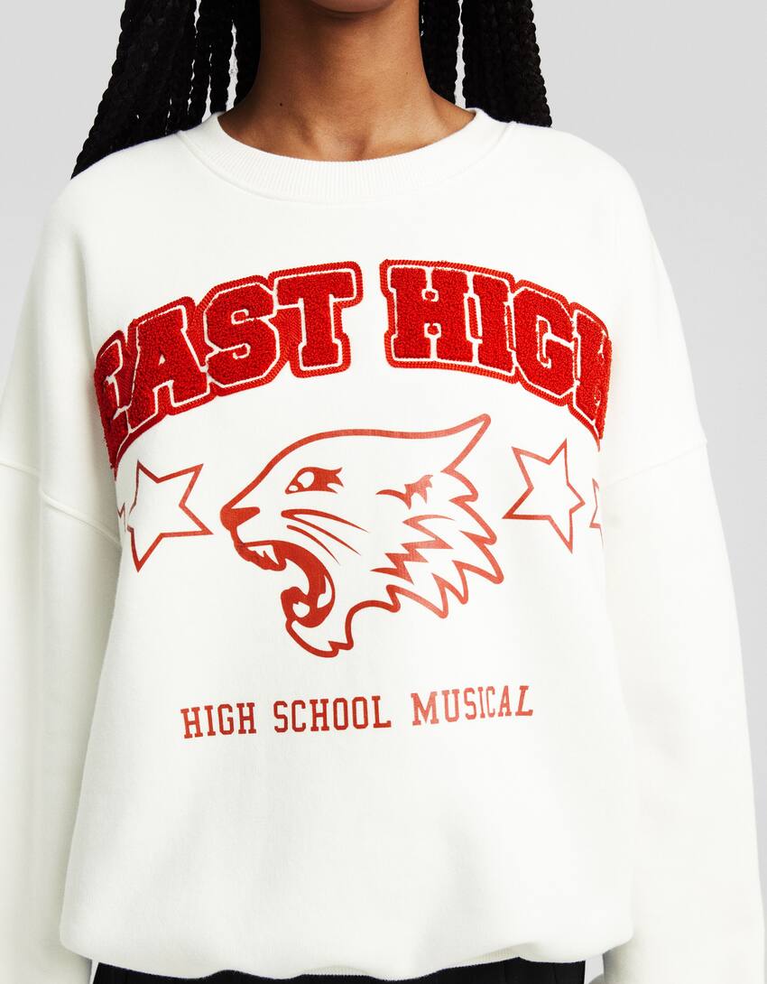 High School Musical print sweatshirt-Off white-2