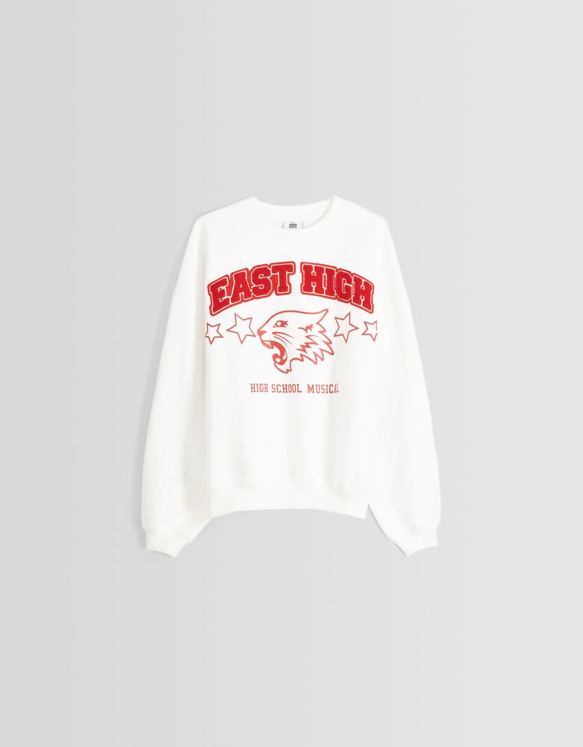 High School Musical print sweatshirt-Off white-4