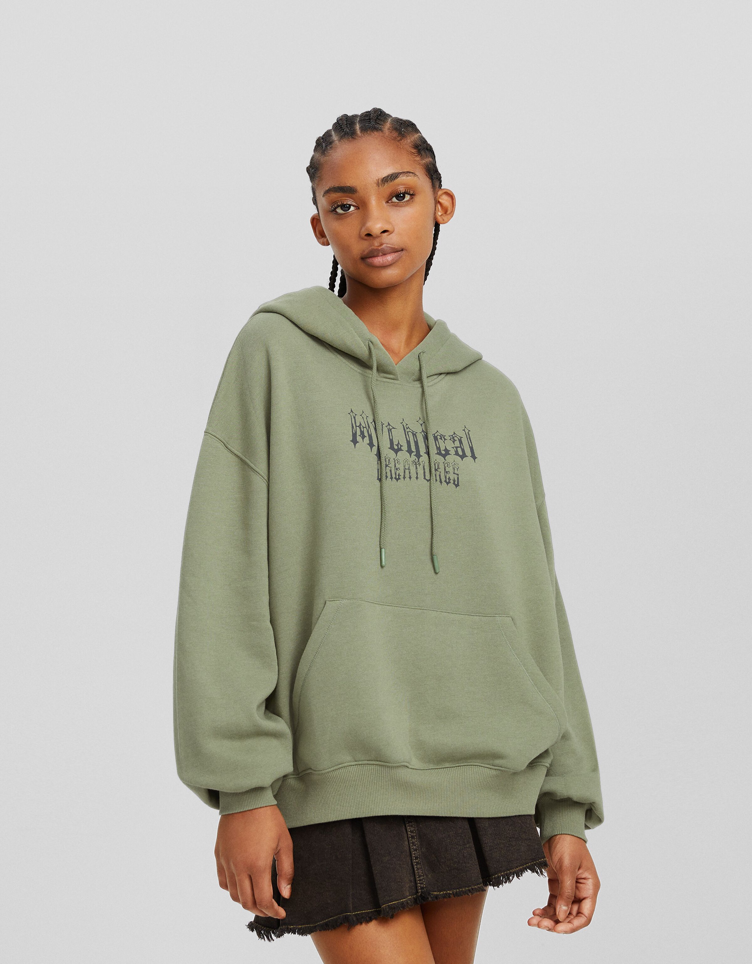 Felpa oversize bershka on sale