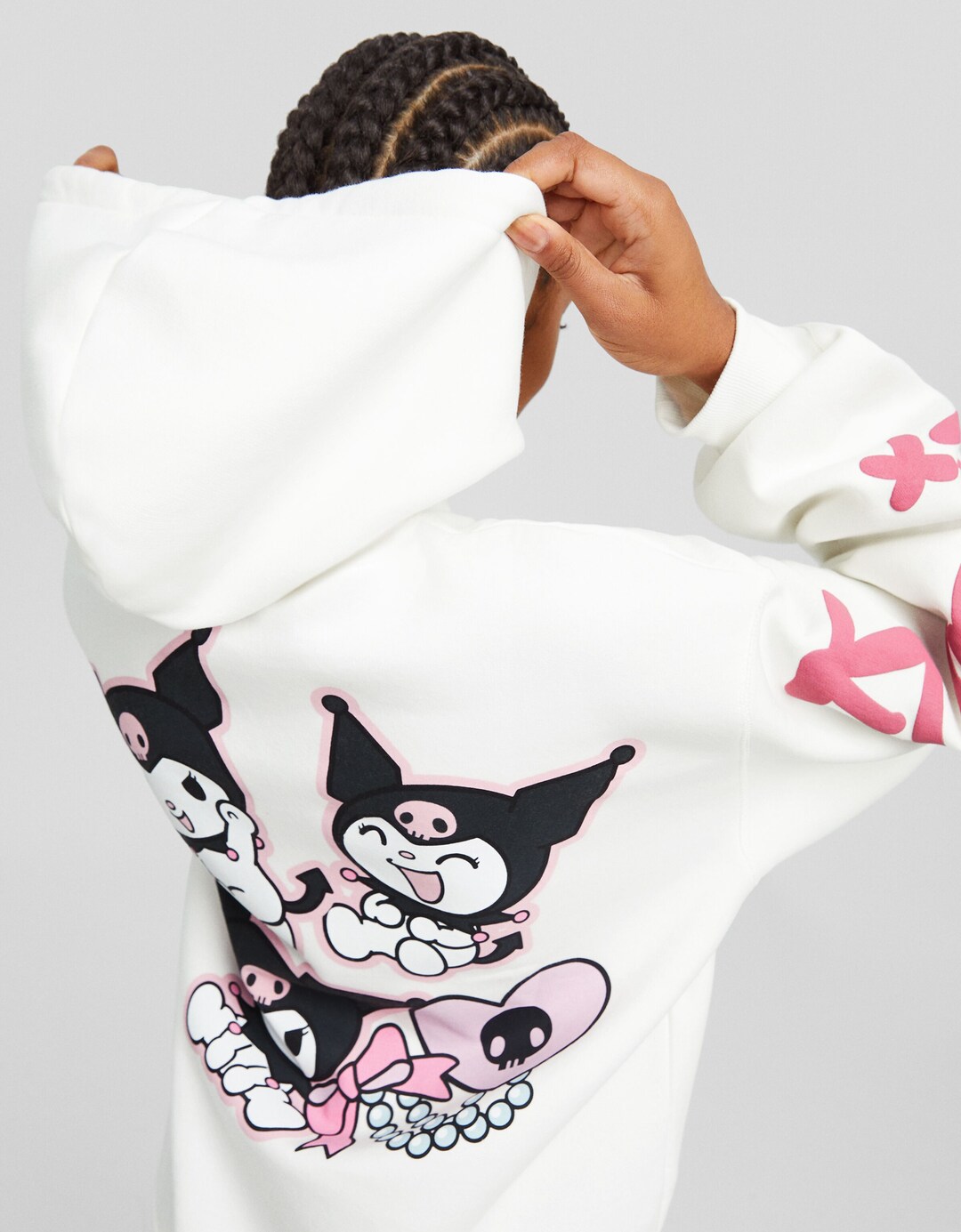 Capuchonsweater met Kuromi-print