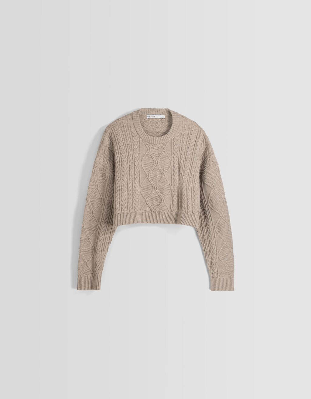 Cableknit sweater Women Bershka