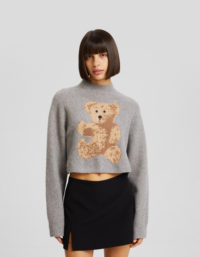 Bear sweater-Grey-0