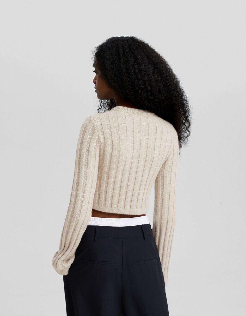 Cropped knit on sale
