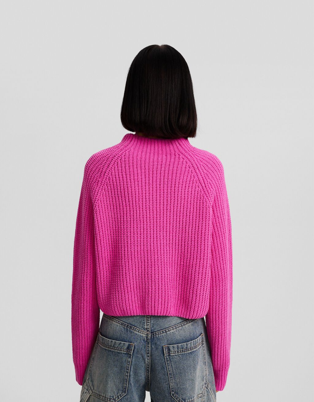 Ladies Oversize Chenille Sweater-TB2354