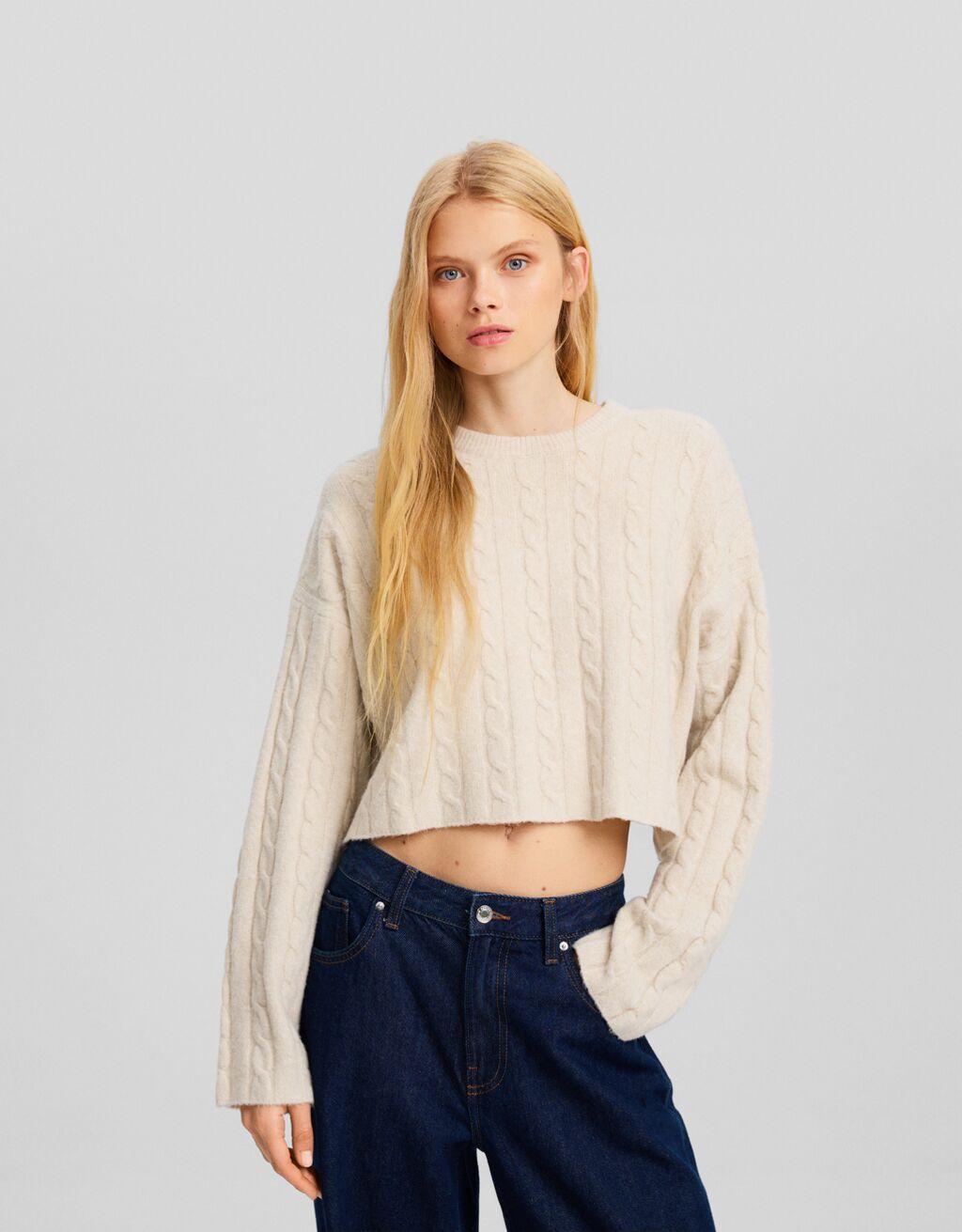 Boxy sales cropped jumper