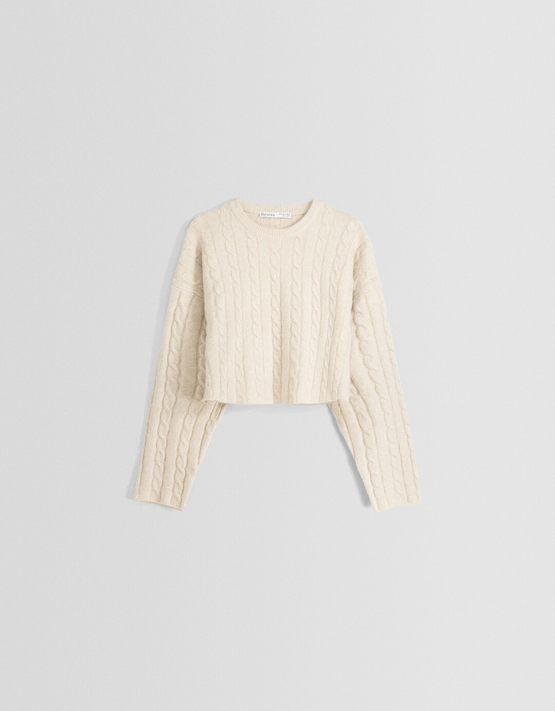 Boxy fit high neck sweater