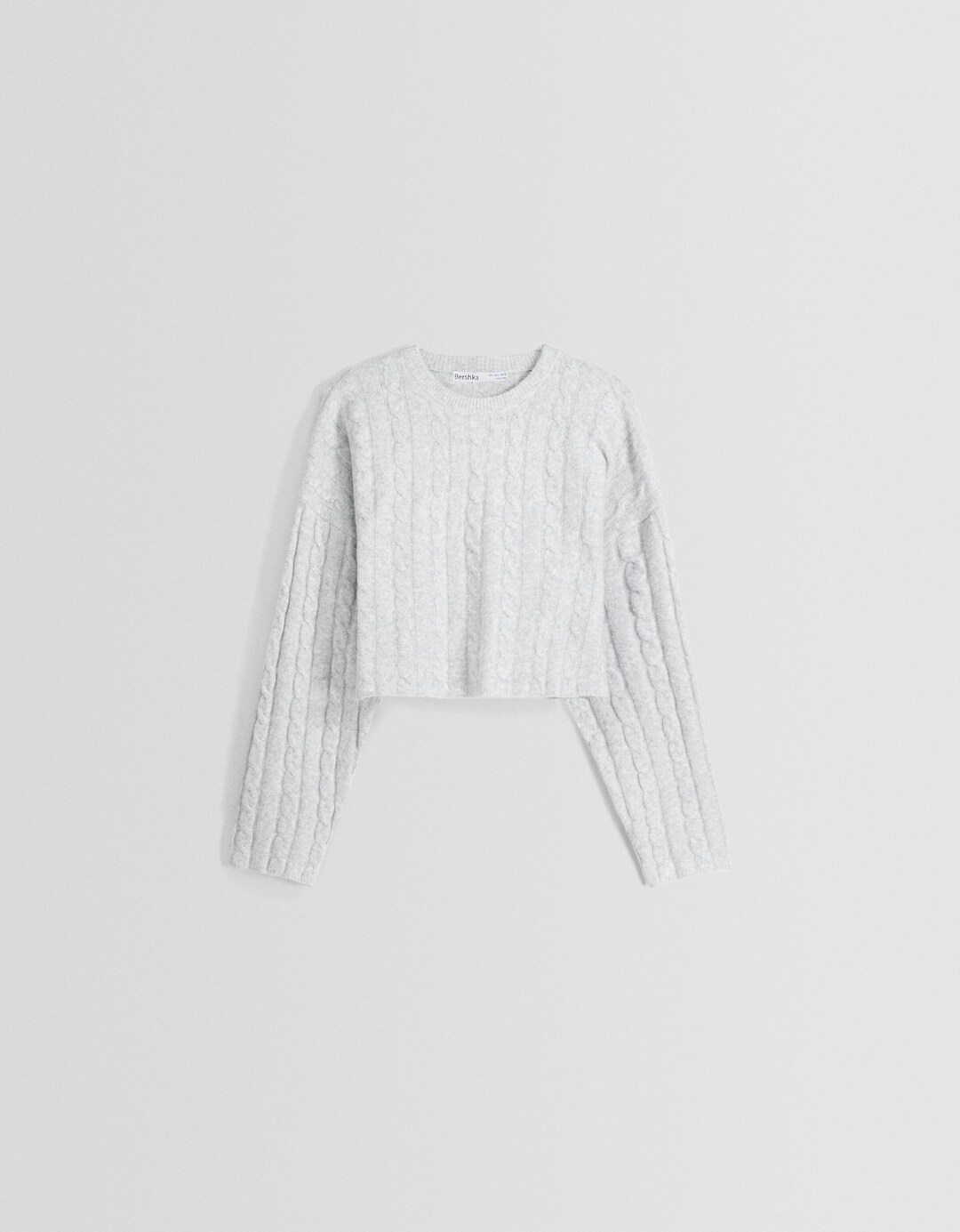 Boxy fit high neck sweater