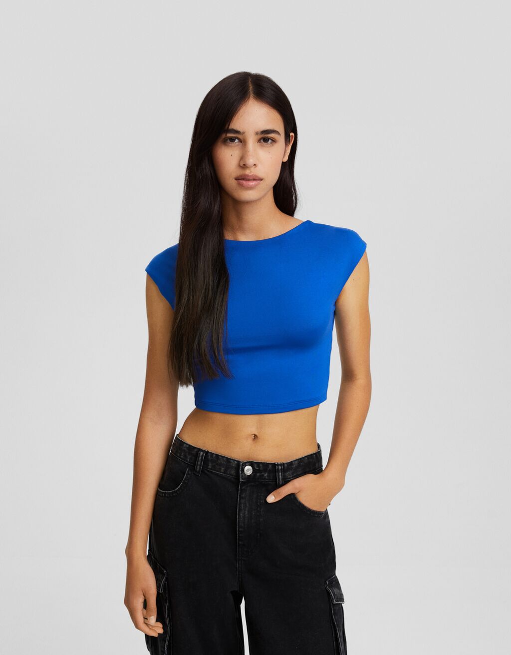 T-shirt manches courtes dos nu nylon - Tee-shirts - Femme