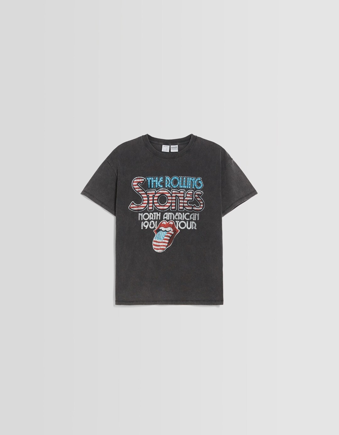 T-shirt met korte mouw en The Rolling Stones-print