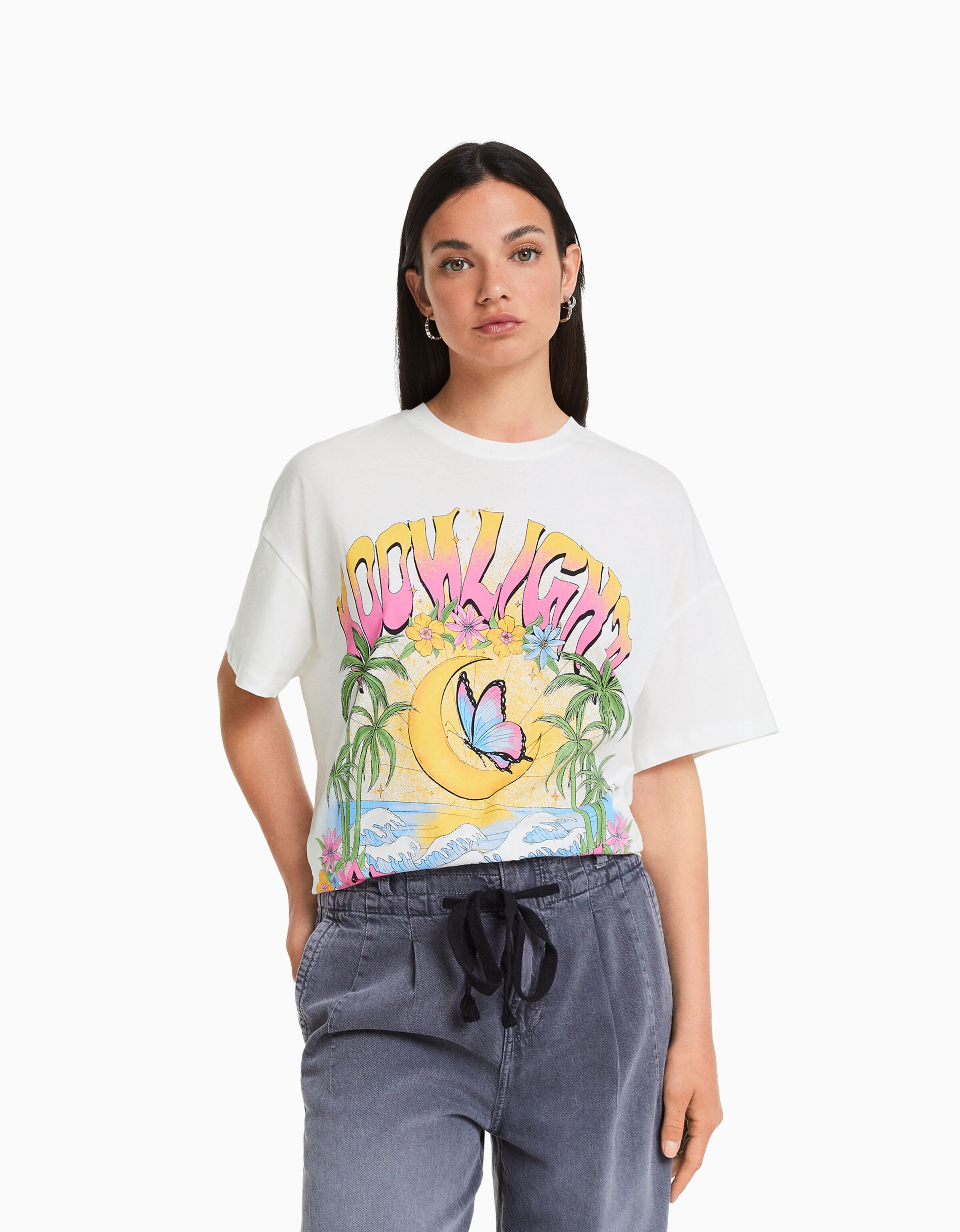 Bershka tee shirt new arrivals