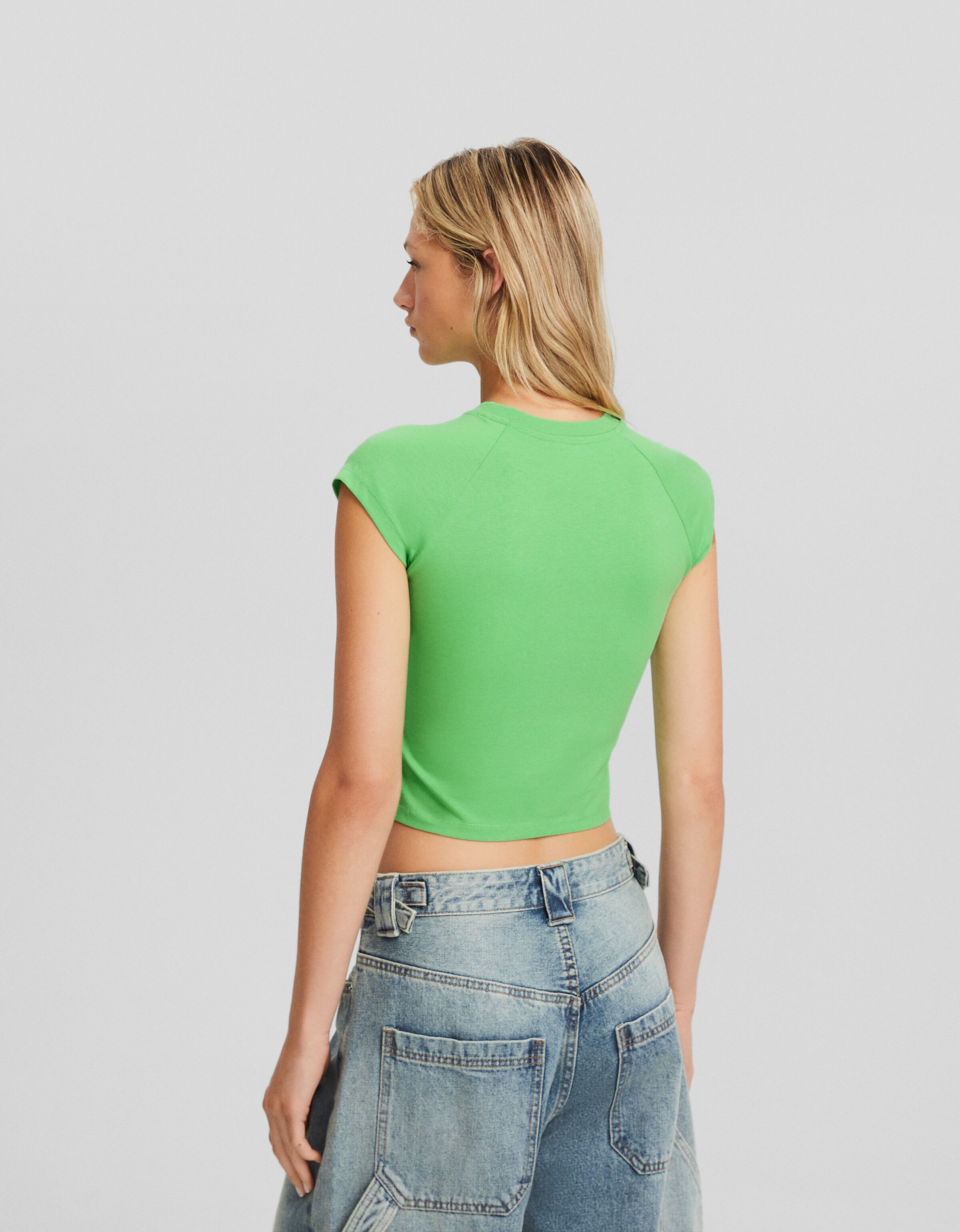 Blusa discount neon bershka