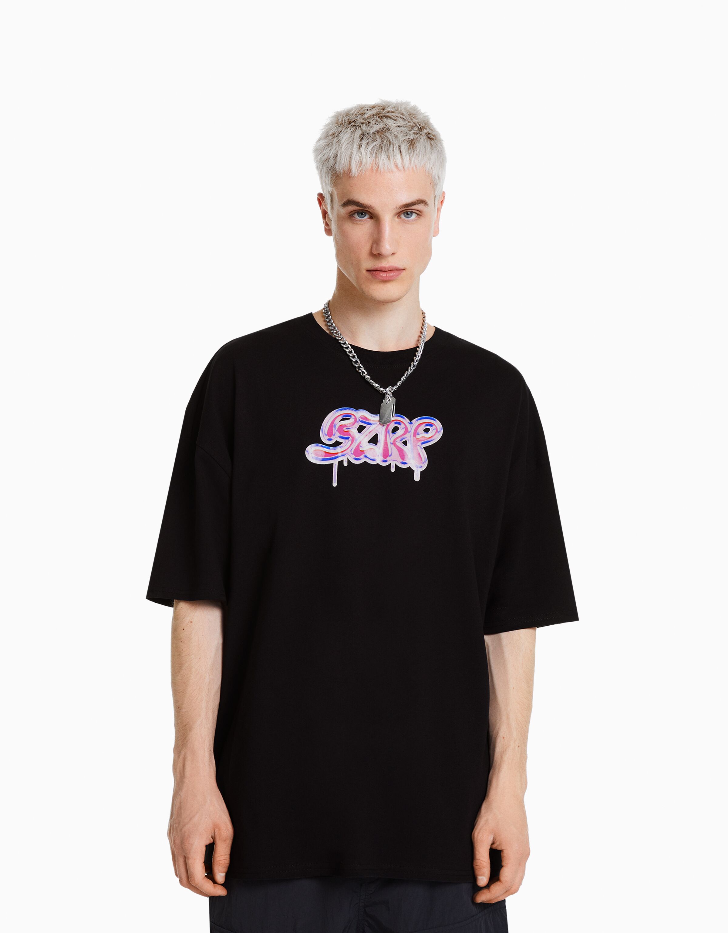 Camisetas anchas shop mujer bershka
