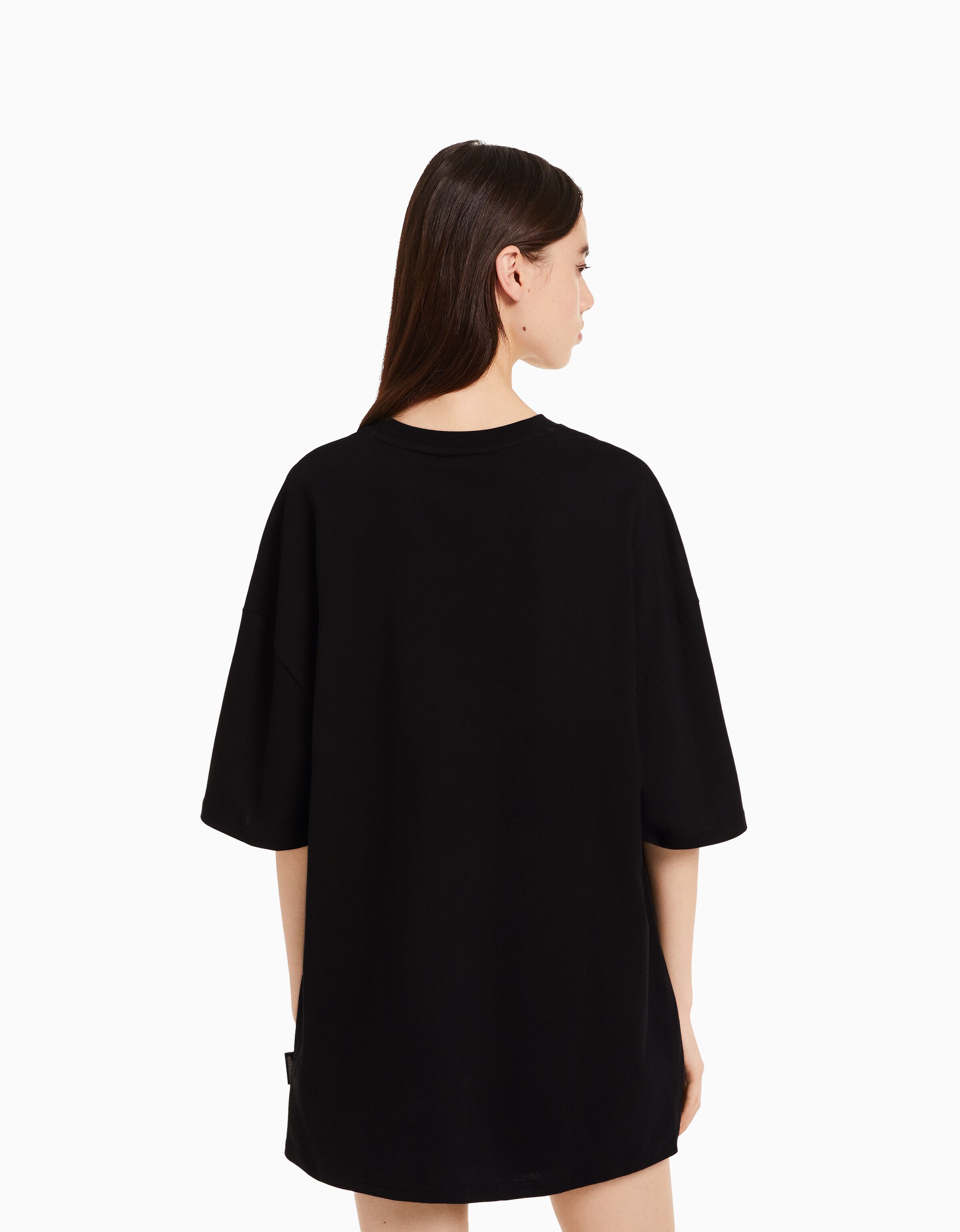 T shirt dress clearance bershka