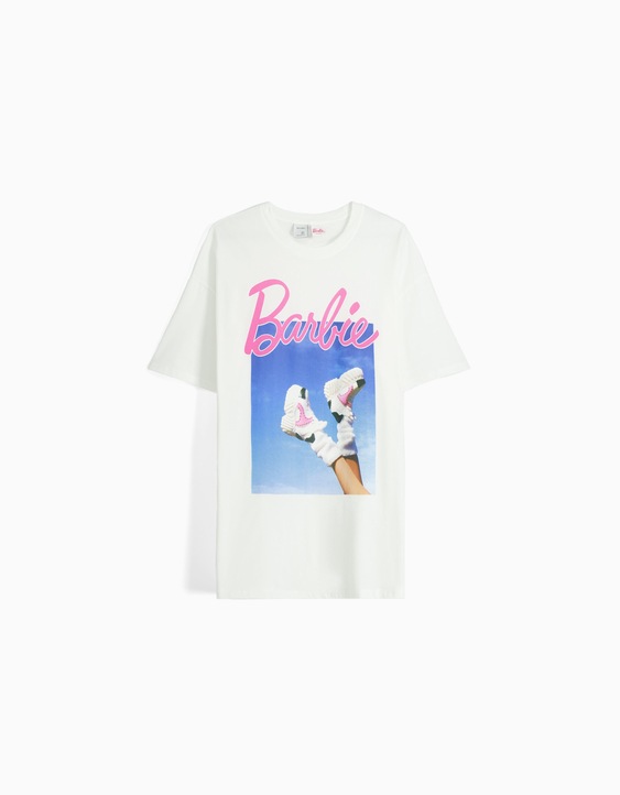 Barbie short sleeve oversize T-shirt - New - BSK Teen | Bershka