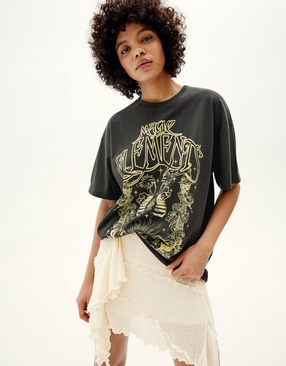 Camiseta manga corta print