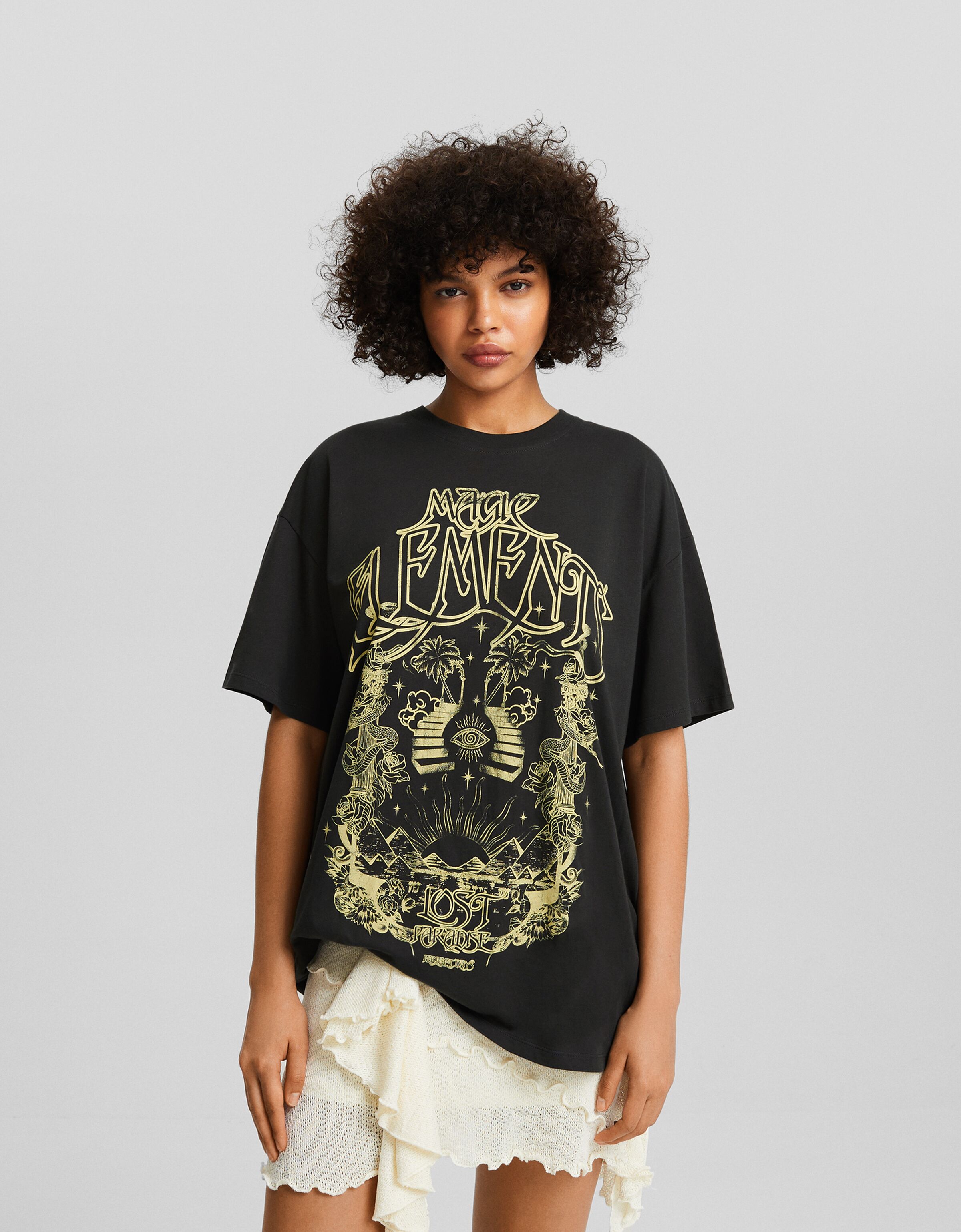 Bershka basic sale t shirt