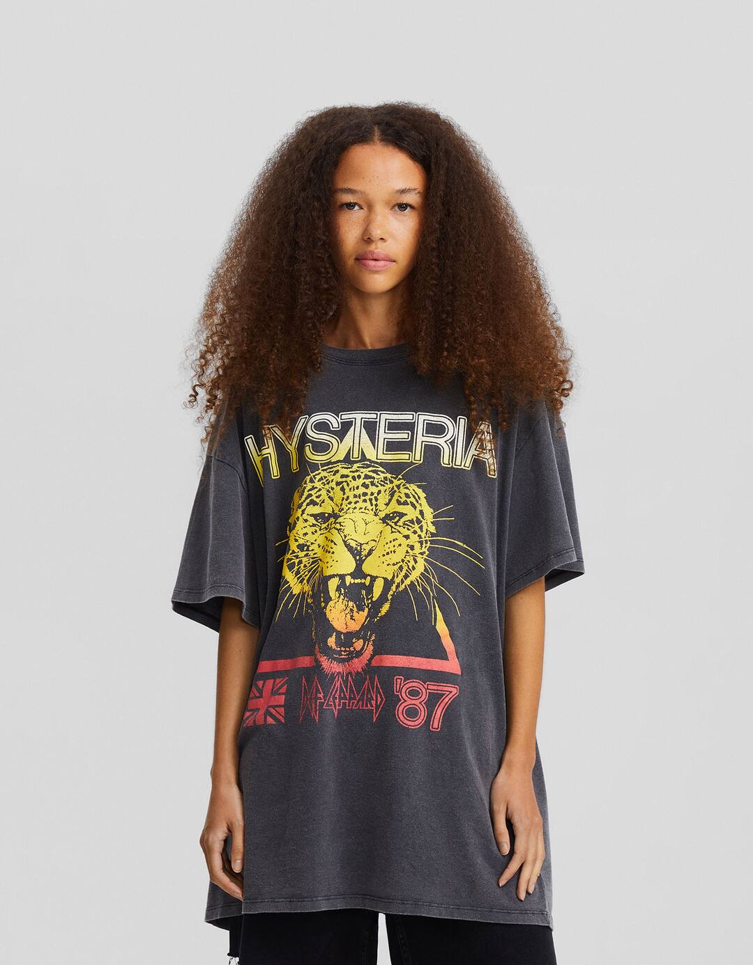 Short sleeve T-shirt with Def Leppard print