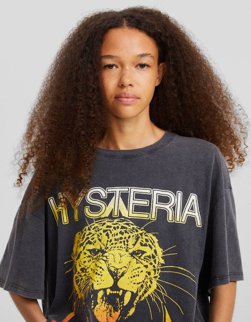 Short sleeve T-shirt with Def Leppard print - BSK Teen | Bershka