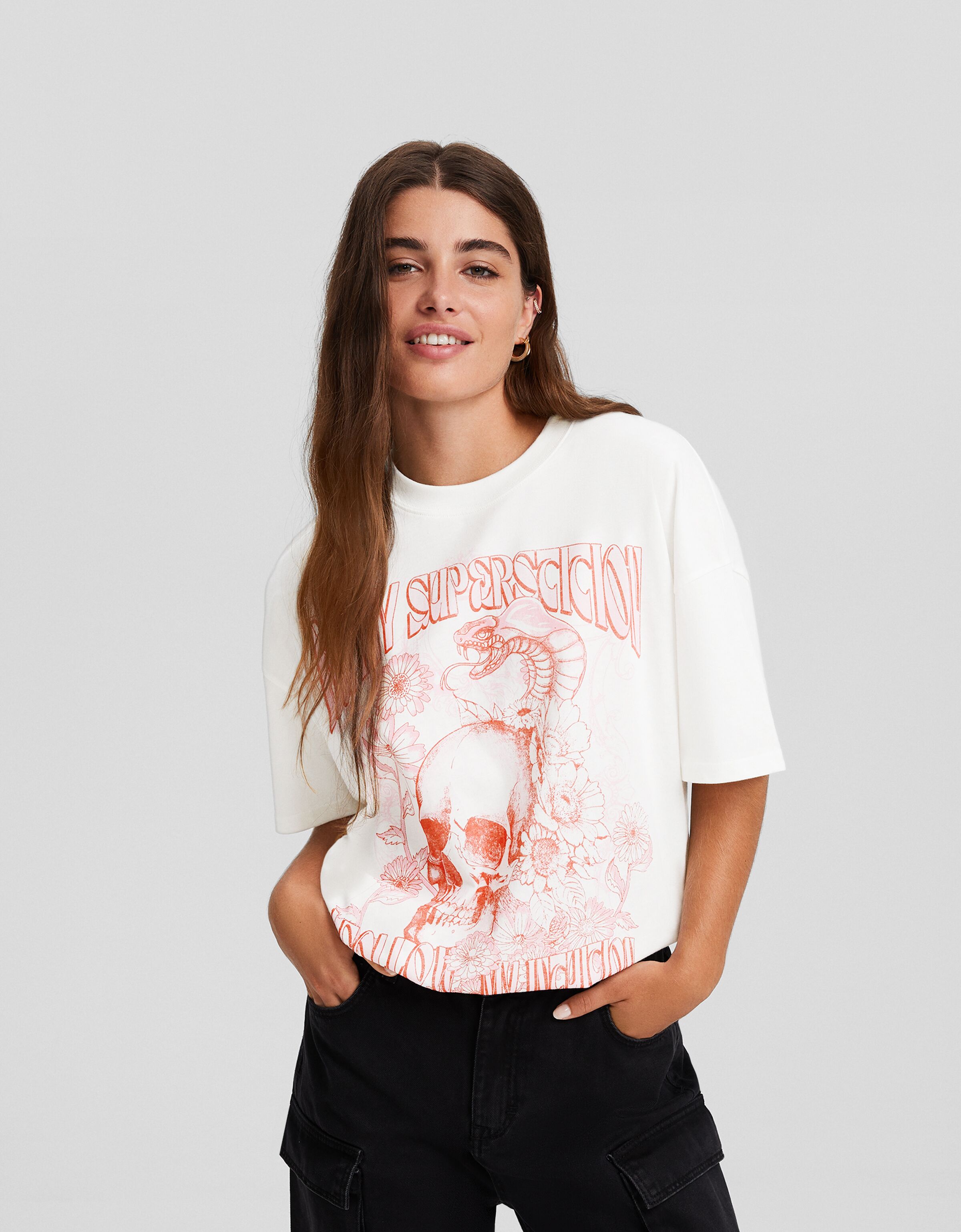 T shirt 2025 dragon bershka