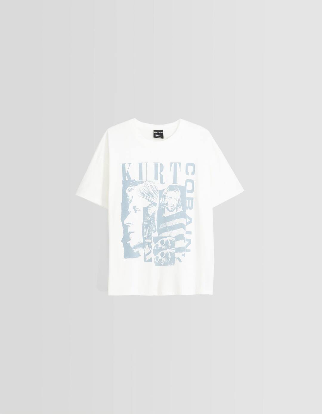 Oversize short sleeve Kurt Cobain print T-shirt