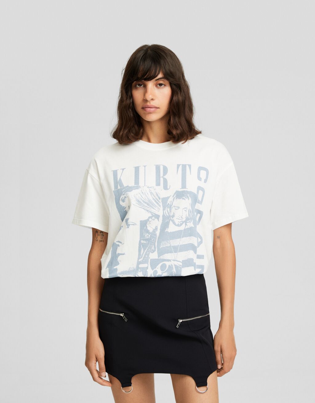 T shirt best sale oversize femme bershka