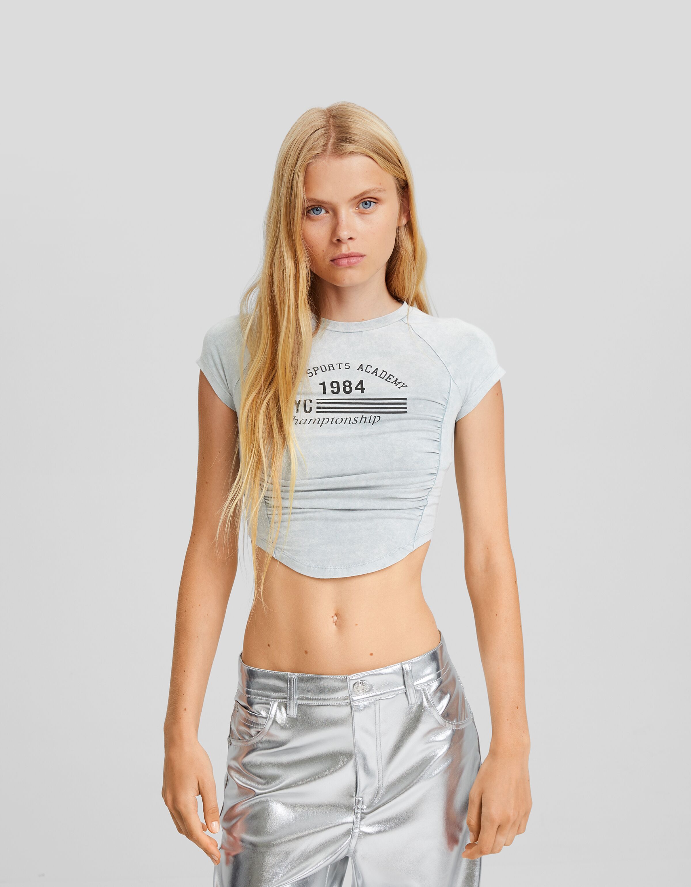 Bershka t shirt on sale donna