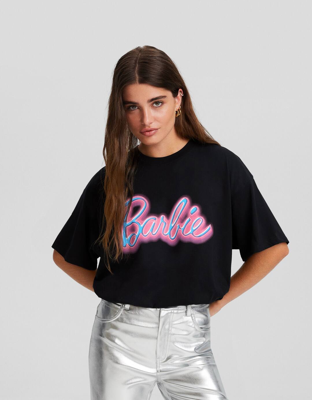 Barbie print short sleeve T-shirt