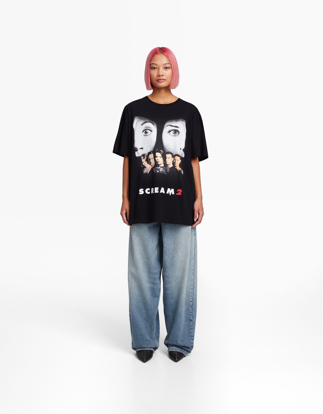 Camiseta Scream manga corta oversize print