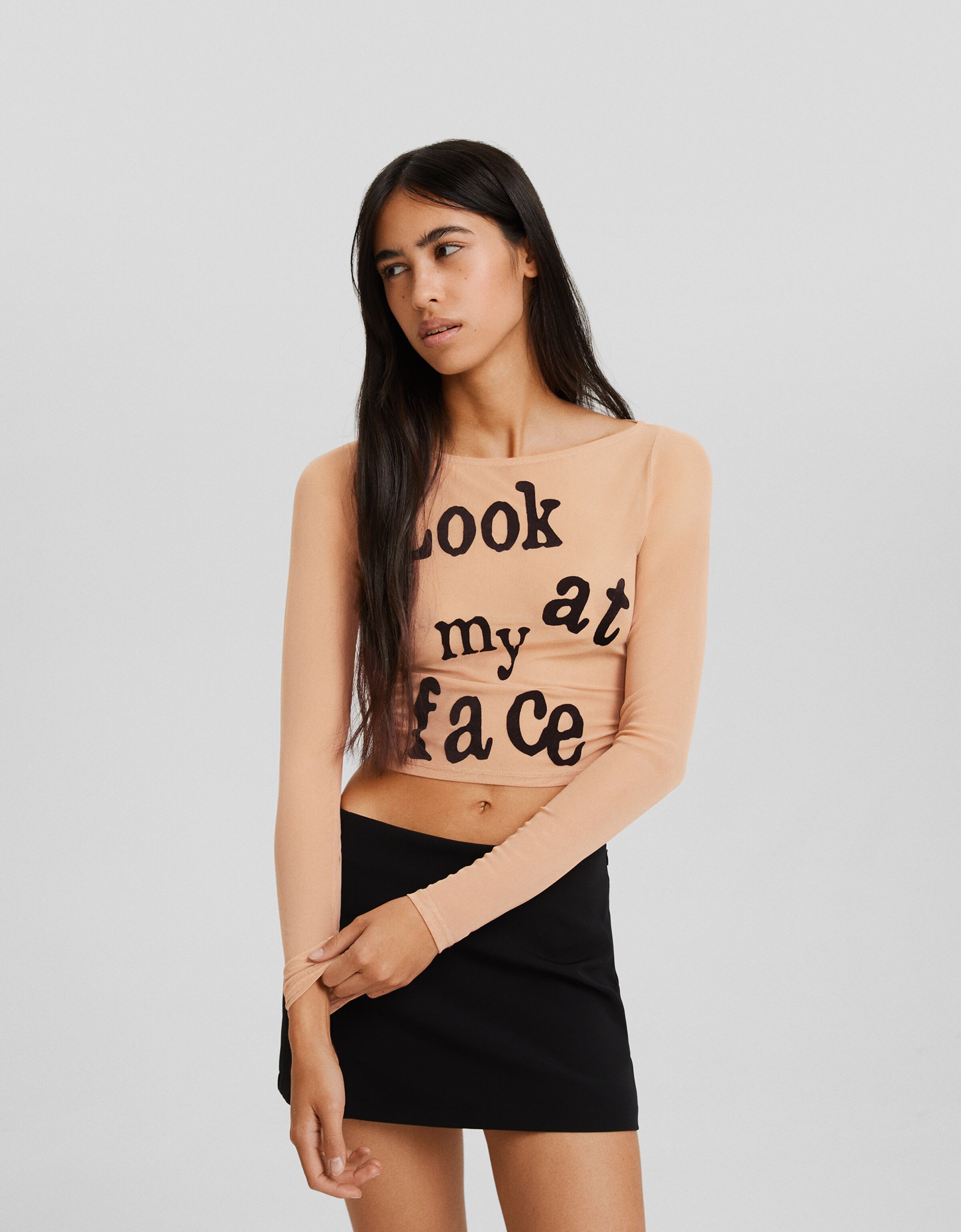 T shirt dress clearance bershka