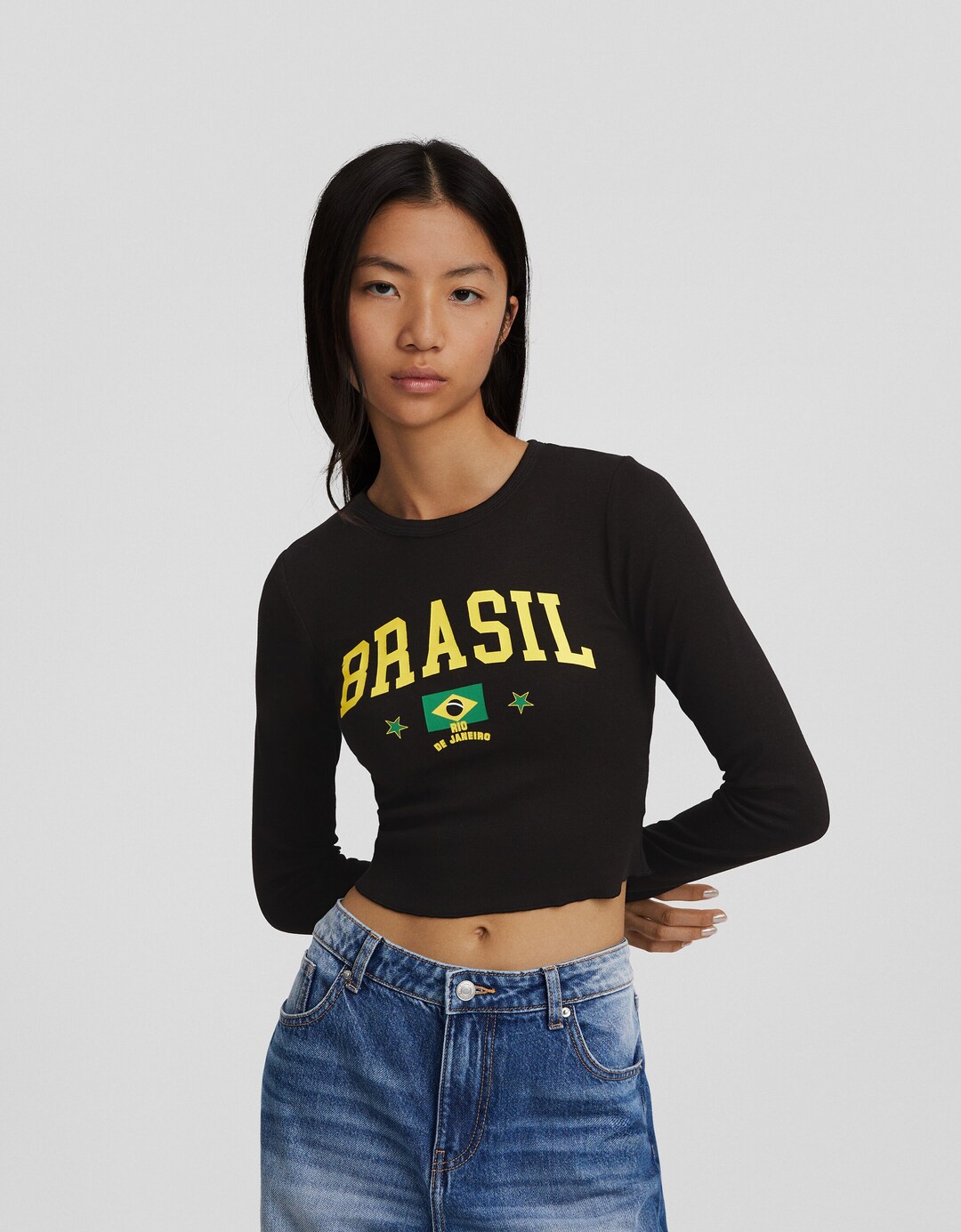 Camiseta manga larga print