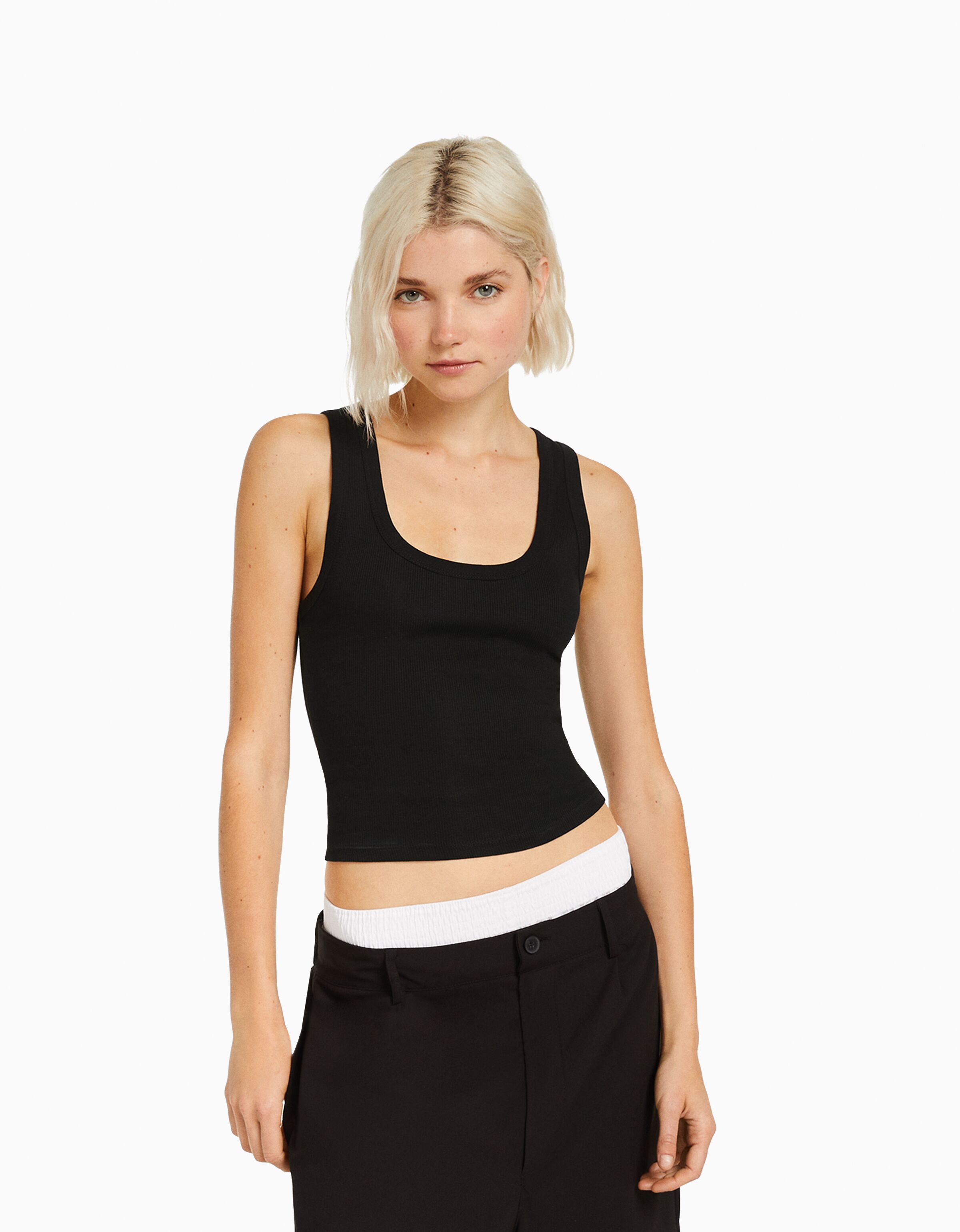 Bershka camisetas store tirantes mujer