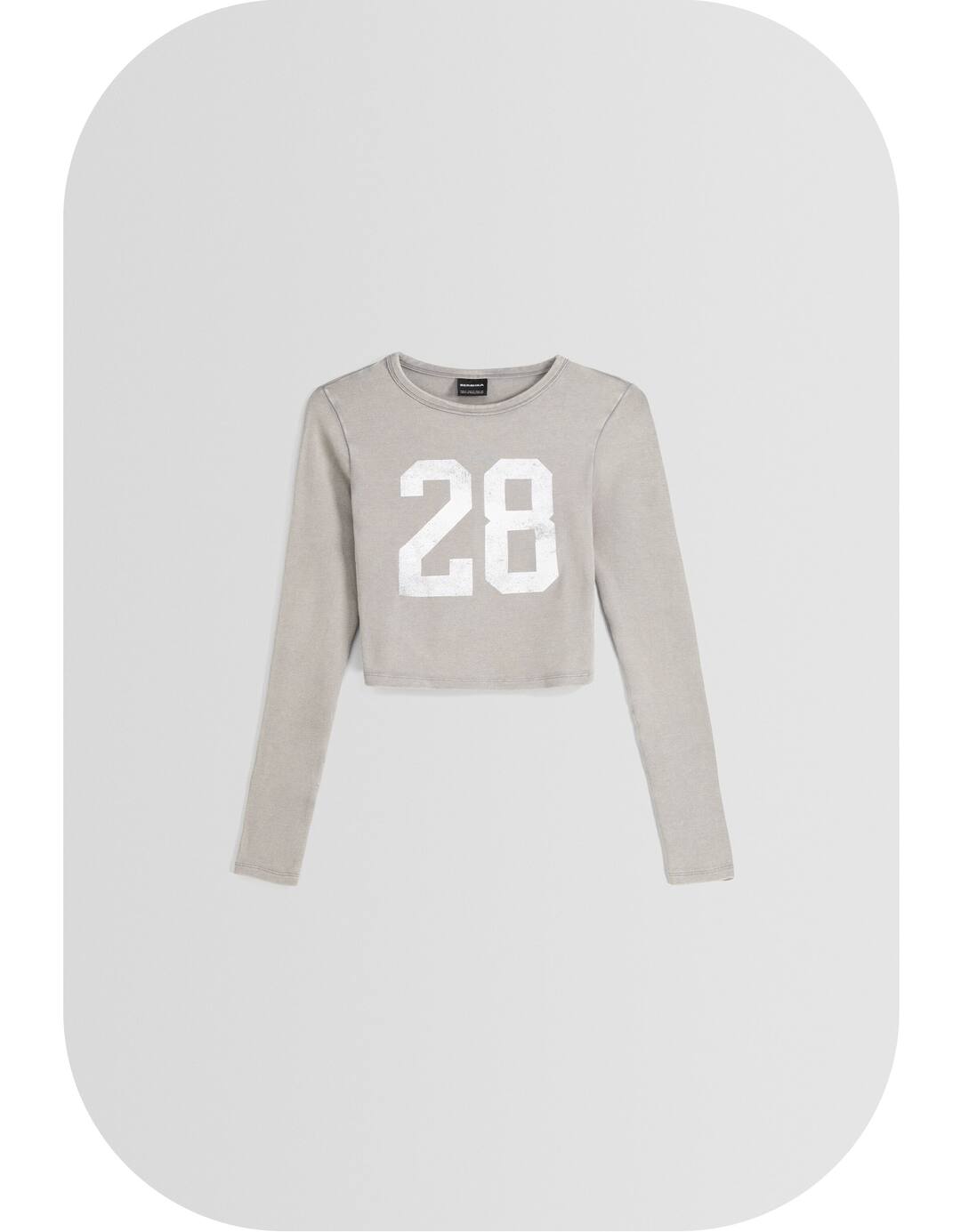Printed long sleeve T-shirt