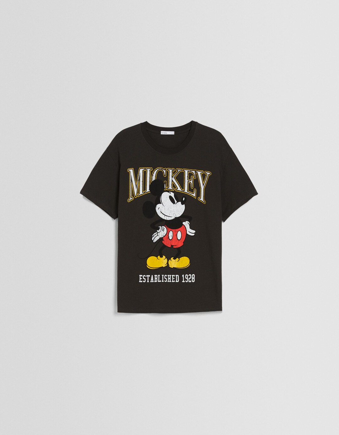 T-shirt met Mickey Mouse-print en korte mouw