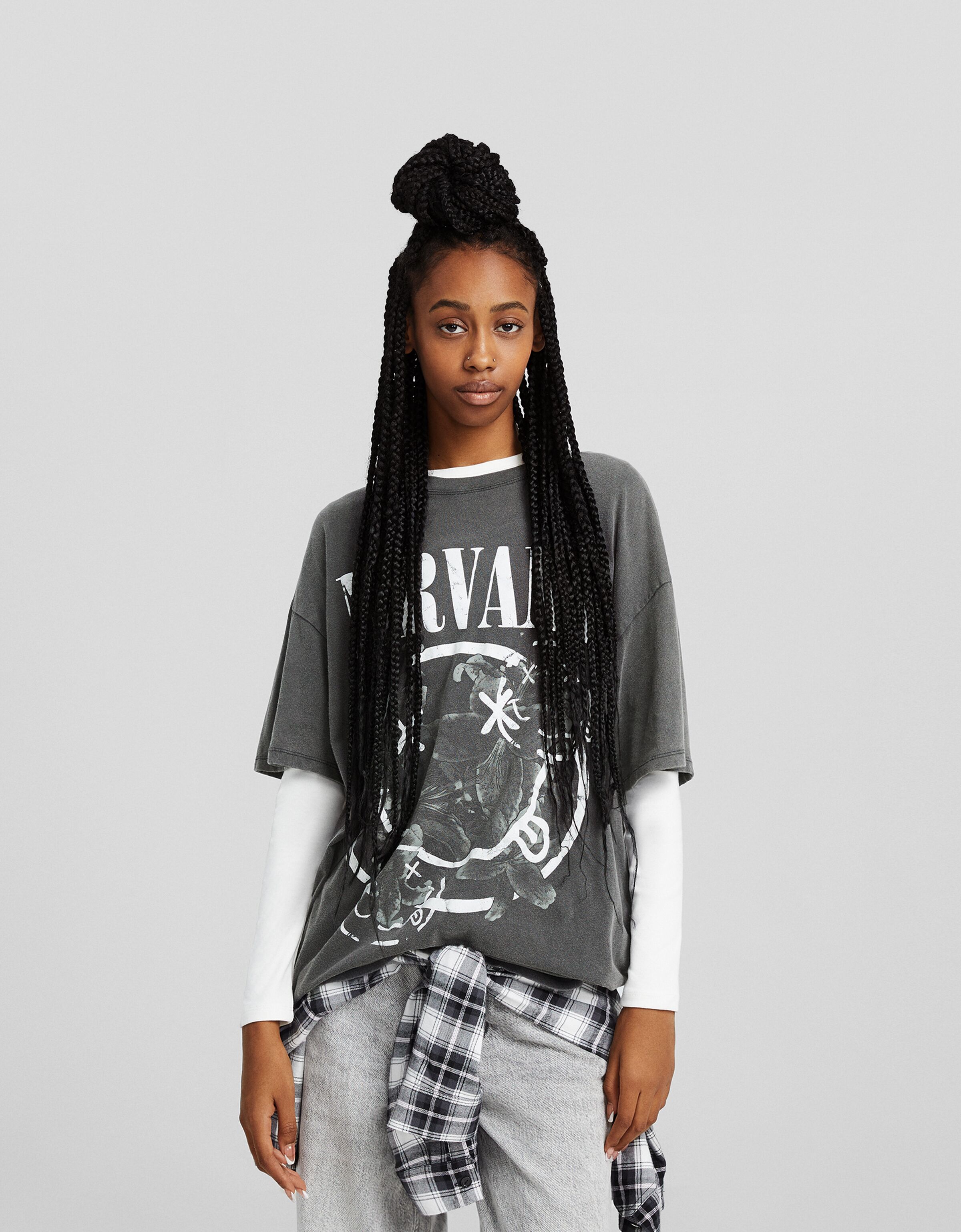 Nirvana shop shirt girl
