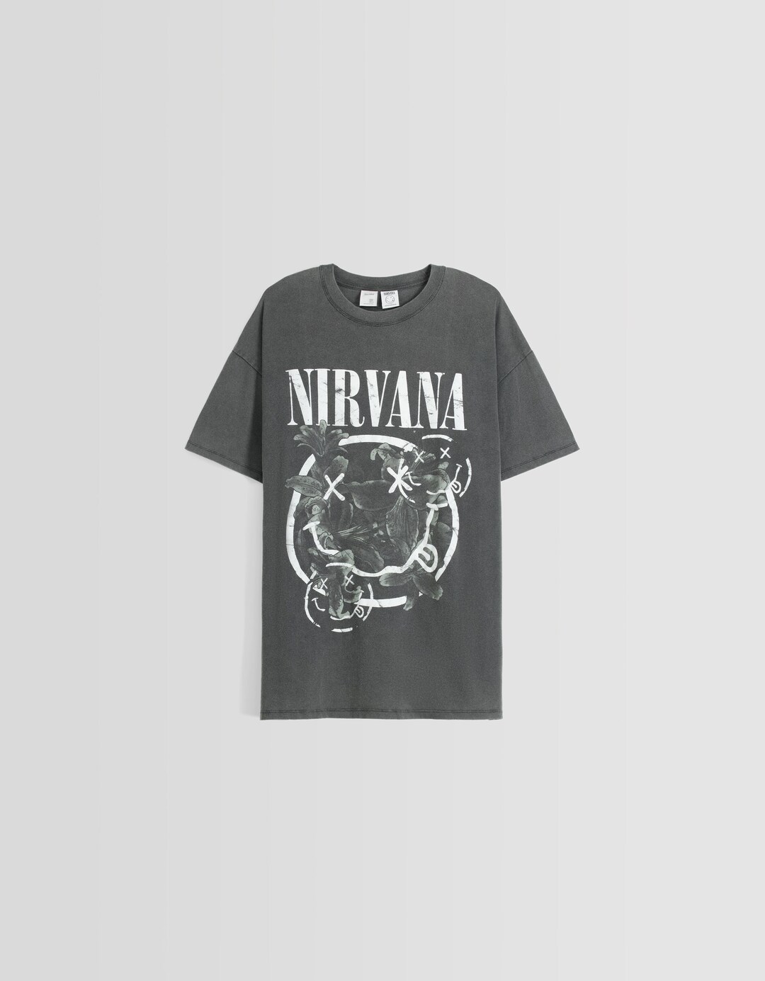 T-shirt manches courtes oversize imprimé Nirvana