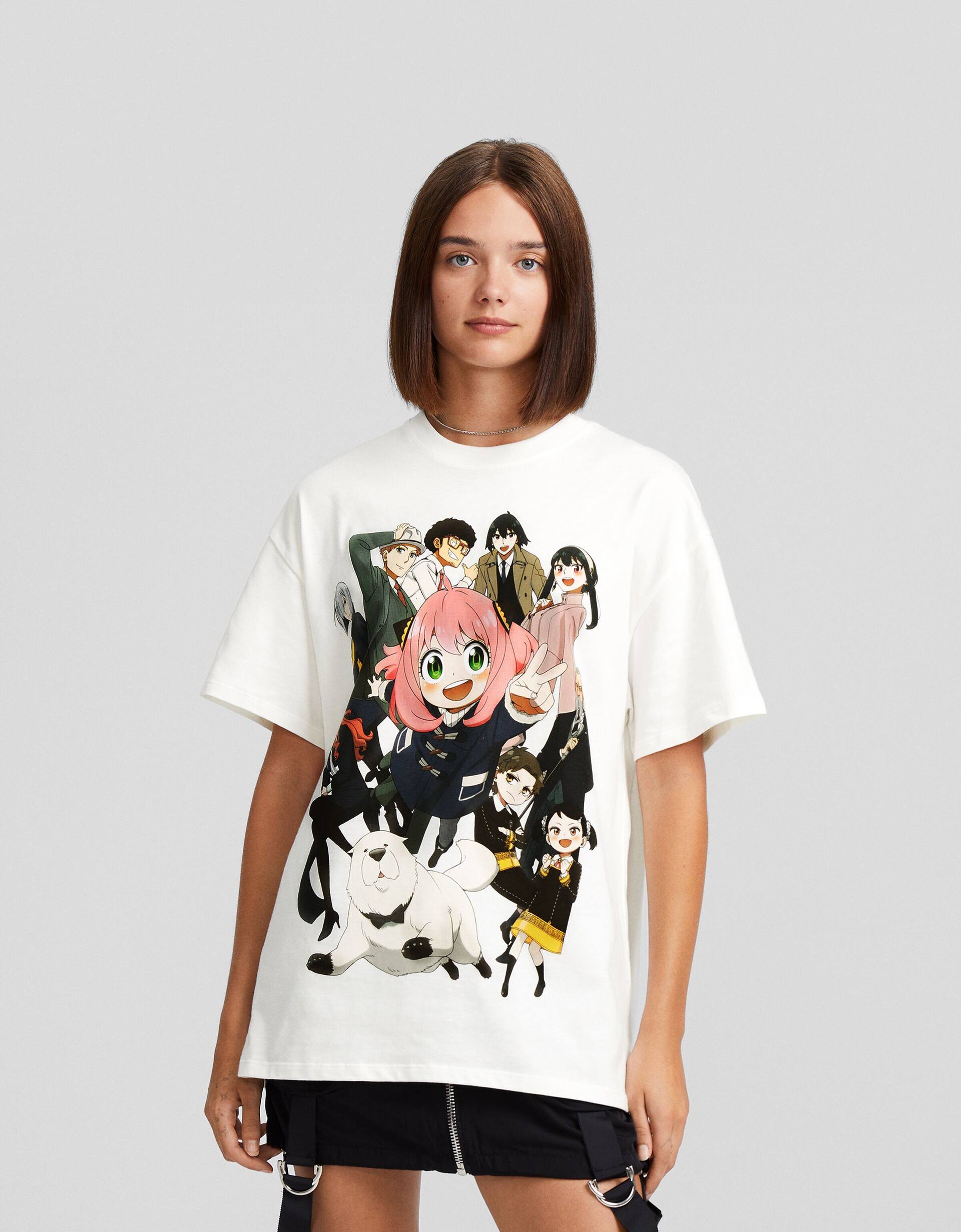 SPY × FAMILY short sleeve oversized printed T-shirt - Women