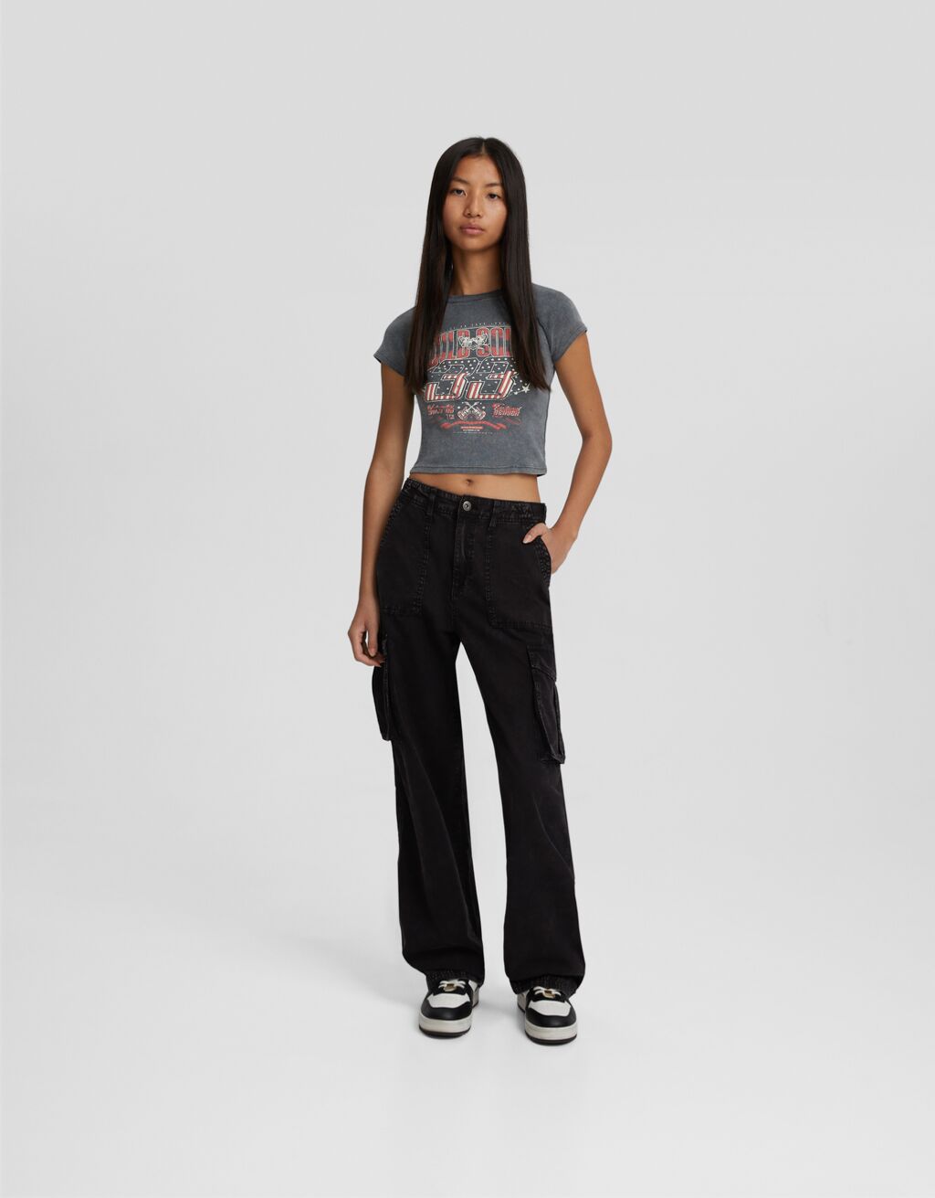 Short Sleeve T shirt With Print BSK Teen Bershka short-sleeve-t-shirt-with-print-bsk-teen-bershka