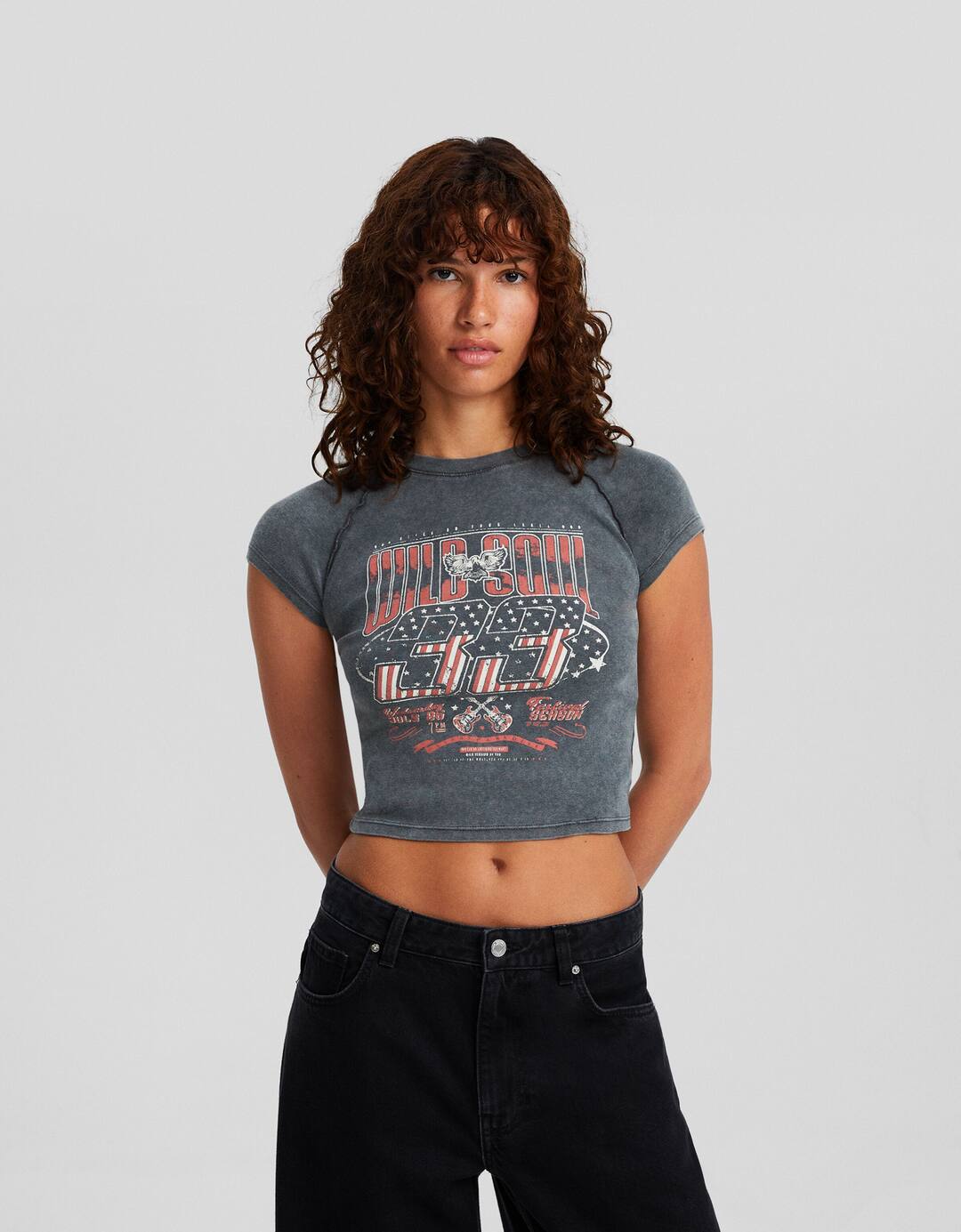 Short sleeve T-shirt with print
