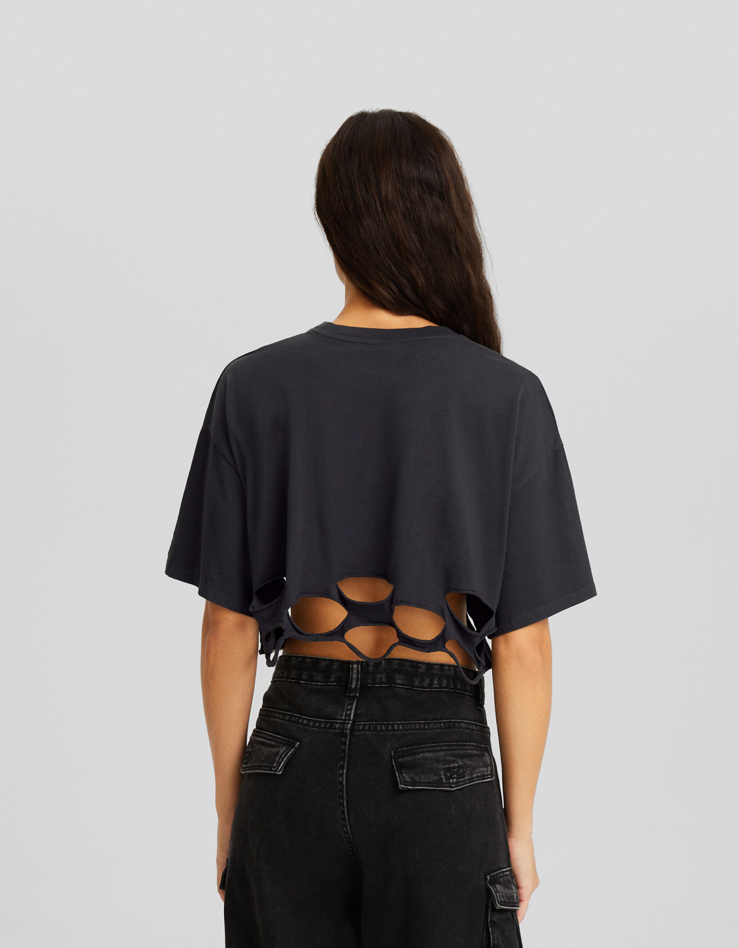 Bershka ac dc online shirt