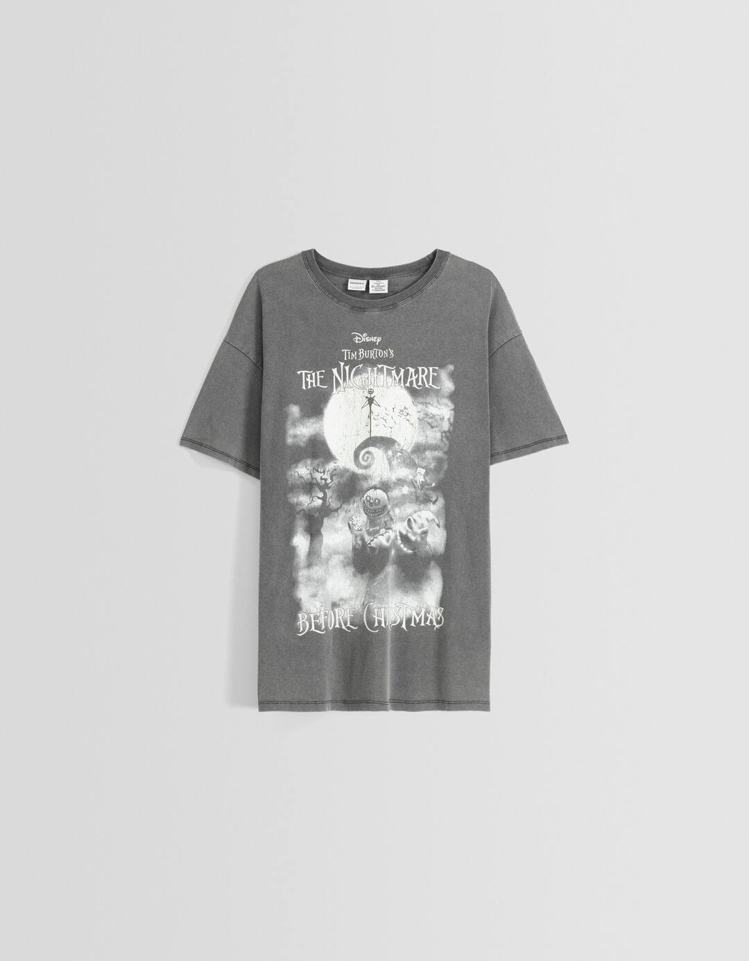 Short sleeve T-shirt with a Nightmare Before Christmas print