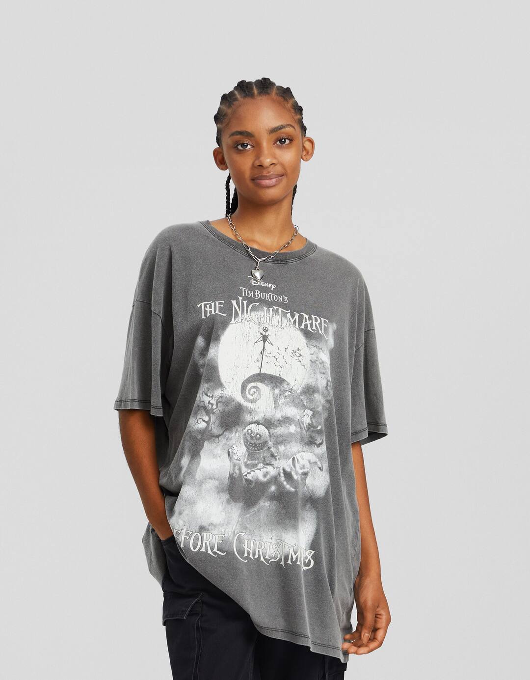 Short sleeve T-shirt with a Nightmare Before Christmas print